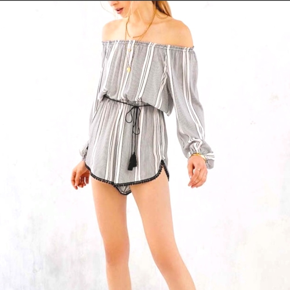 UO Ecoté Off the Shoulder Romper